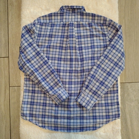 Ralph Lauren - Plaid Oxford Long Sleeves Button Down Shirt - Picture 6 of 12